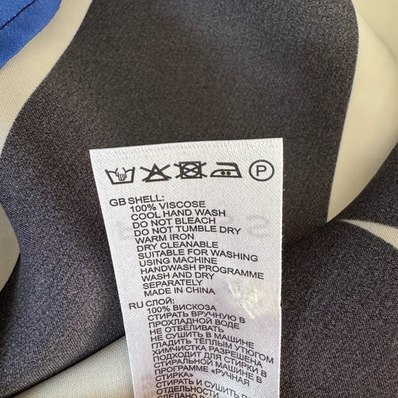 REISS Keeley Scarf Print Top - Size 10 - Picture 4 of 4